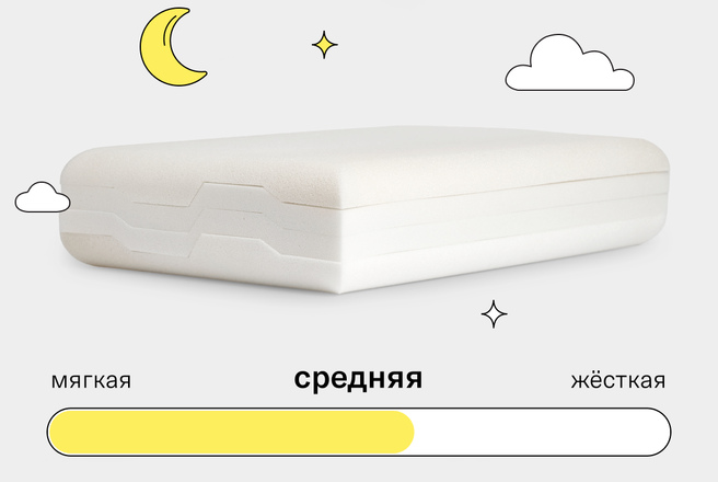Подушка Somia Минимализм Средней жесткости